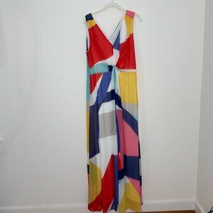 NWT Phase Eight Flowy Sleeveless Maxi Dress Size US 12 Resort Vacation‎